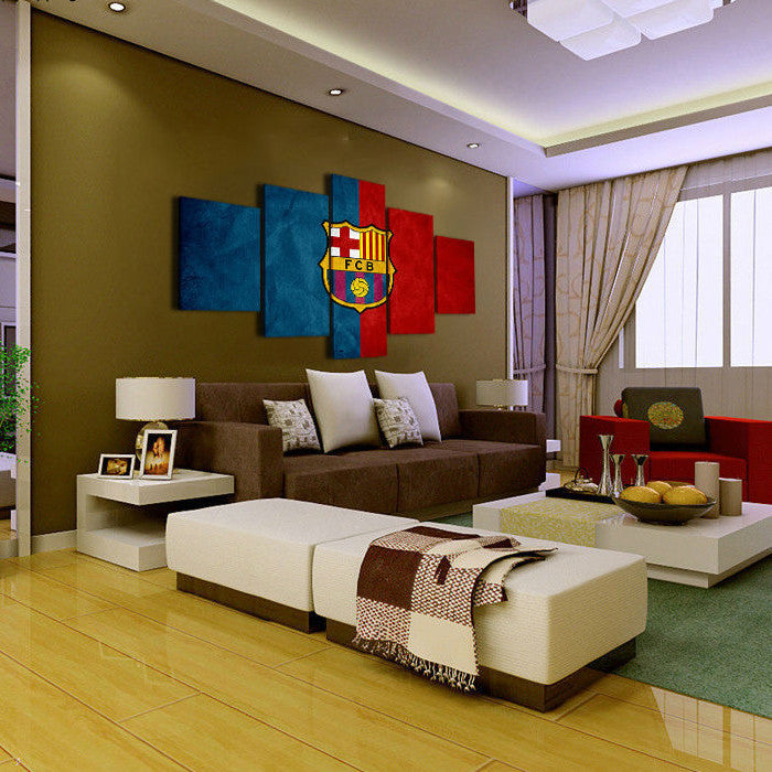 Fc Barcelona Red Blue 5 Piece Set