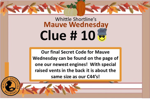 Whittle Shortline Mauve Wednesday Clue 10