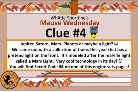 Whittle Shortline Mauve Wednesday Clue 4