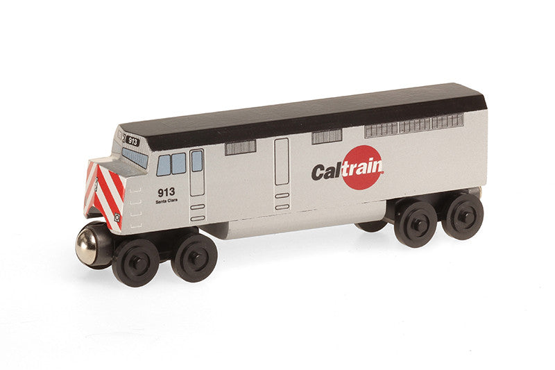 caltrain wooden train