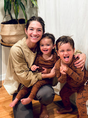 Kristin O'Connell and her two kids