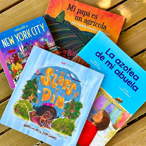 Assorted Spanish and bilingual children's books