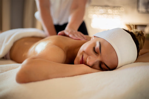 woman getting a massage