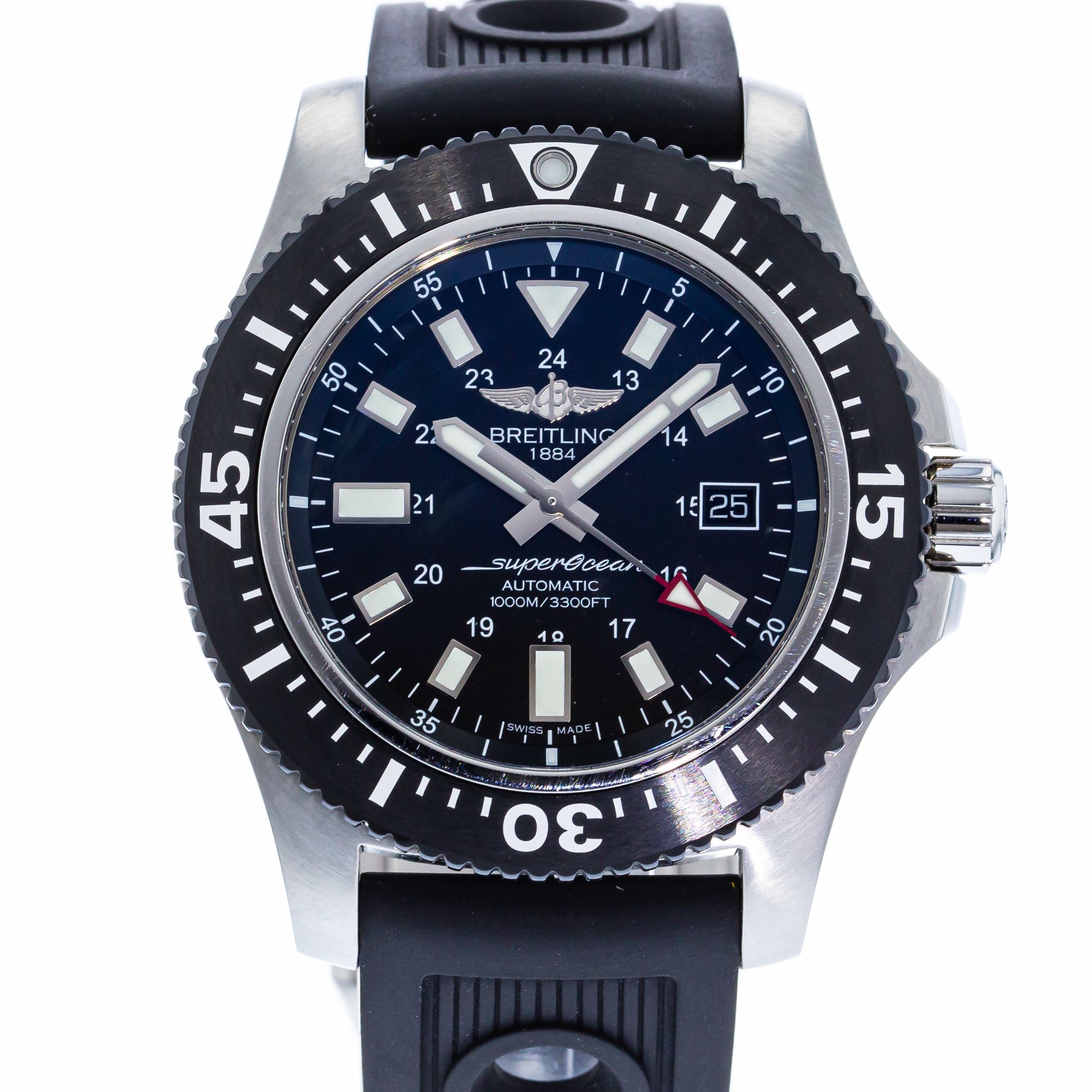 Authentic Used Breitling SuperOcean 44 Special Edition Y17393 Watch (10 ...