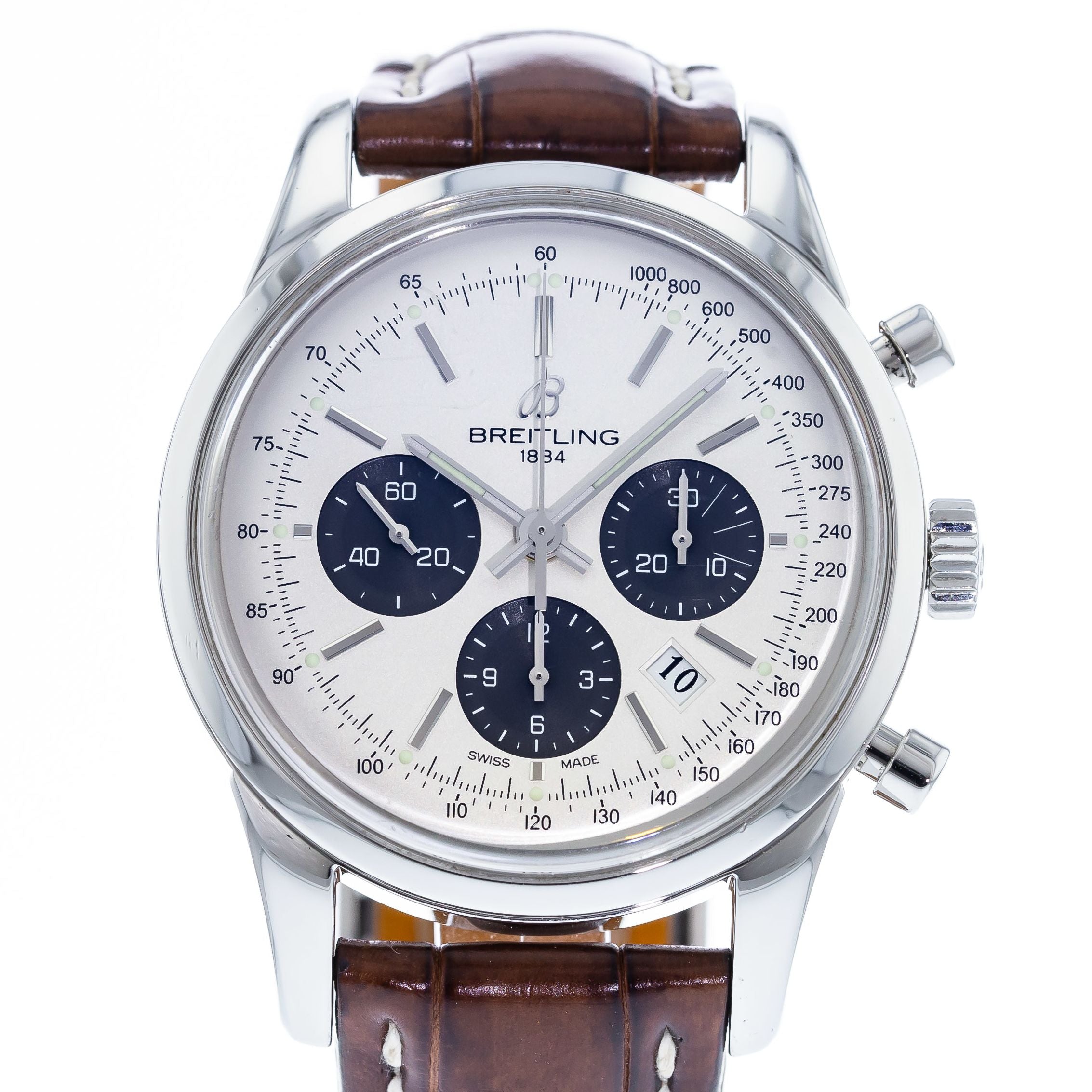 Authentic Used Breitling Transocean Chronograph AB0152 Watch (10-10-BRT ...