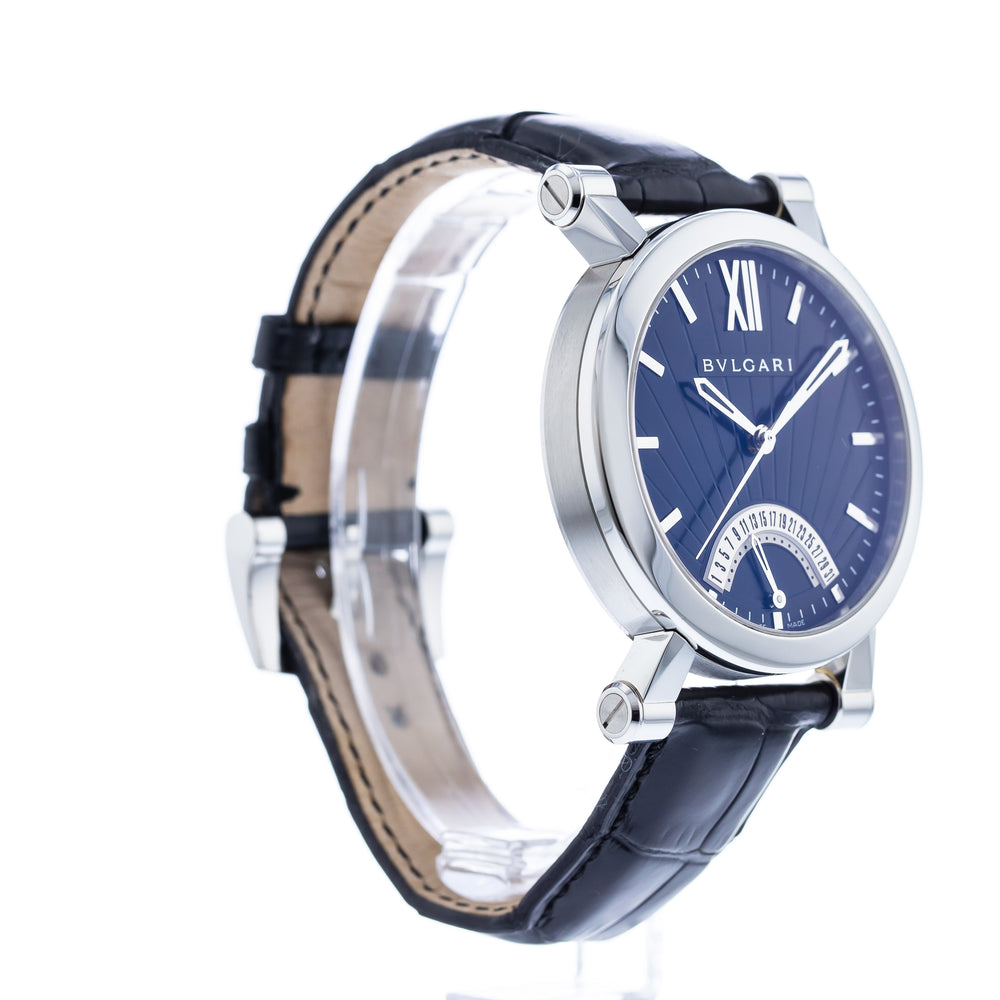 Authentic Used Bulgari Sotirio Retrograde SB42SDR Watch (10-10-BVL-2GPKR7)