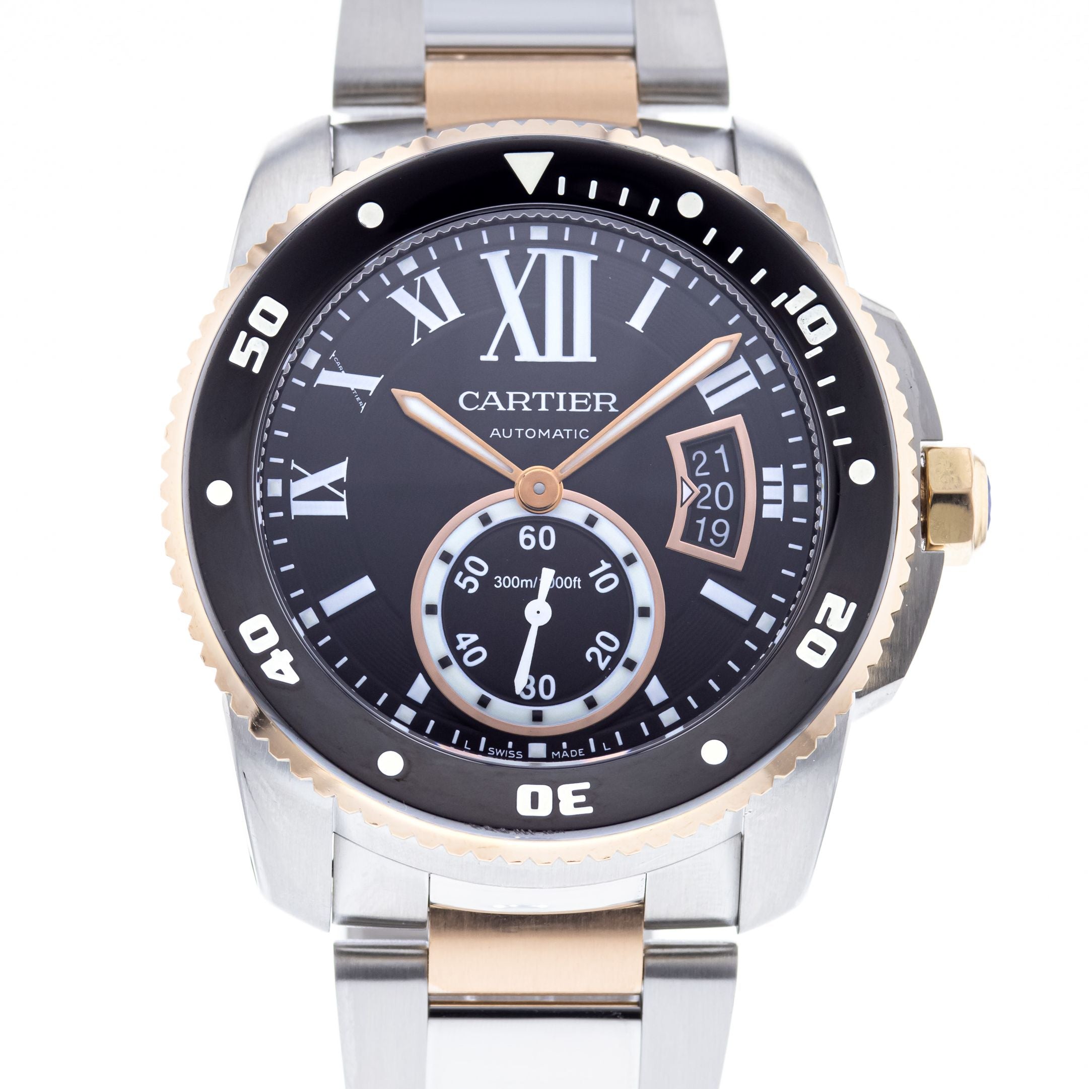 Authentic Used Cartier Calibre de Cartier Diver W7100054 Watch (10-10 ...