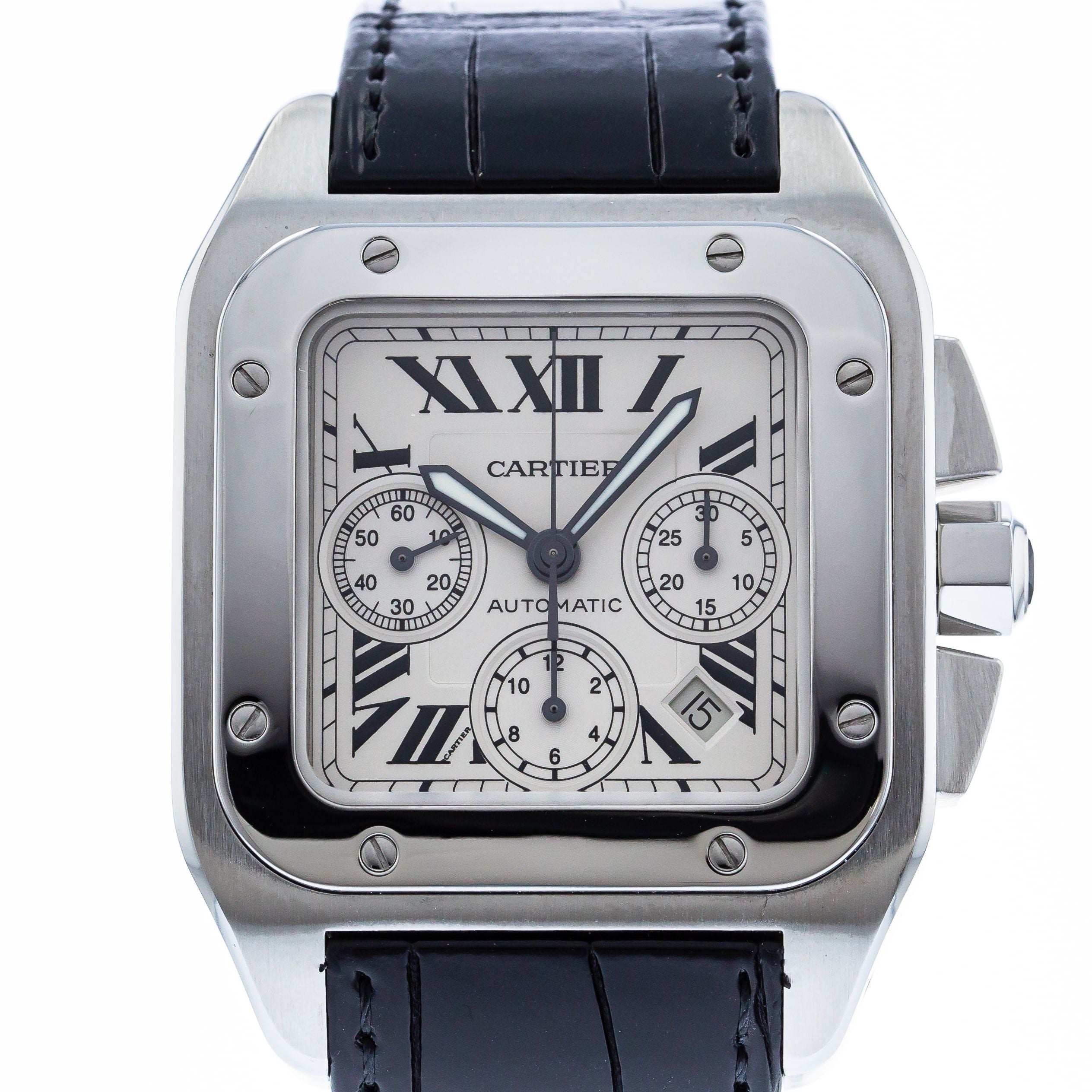 pre owned cartier santos 100 xl