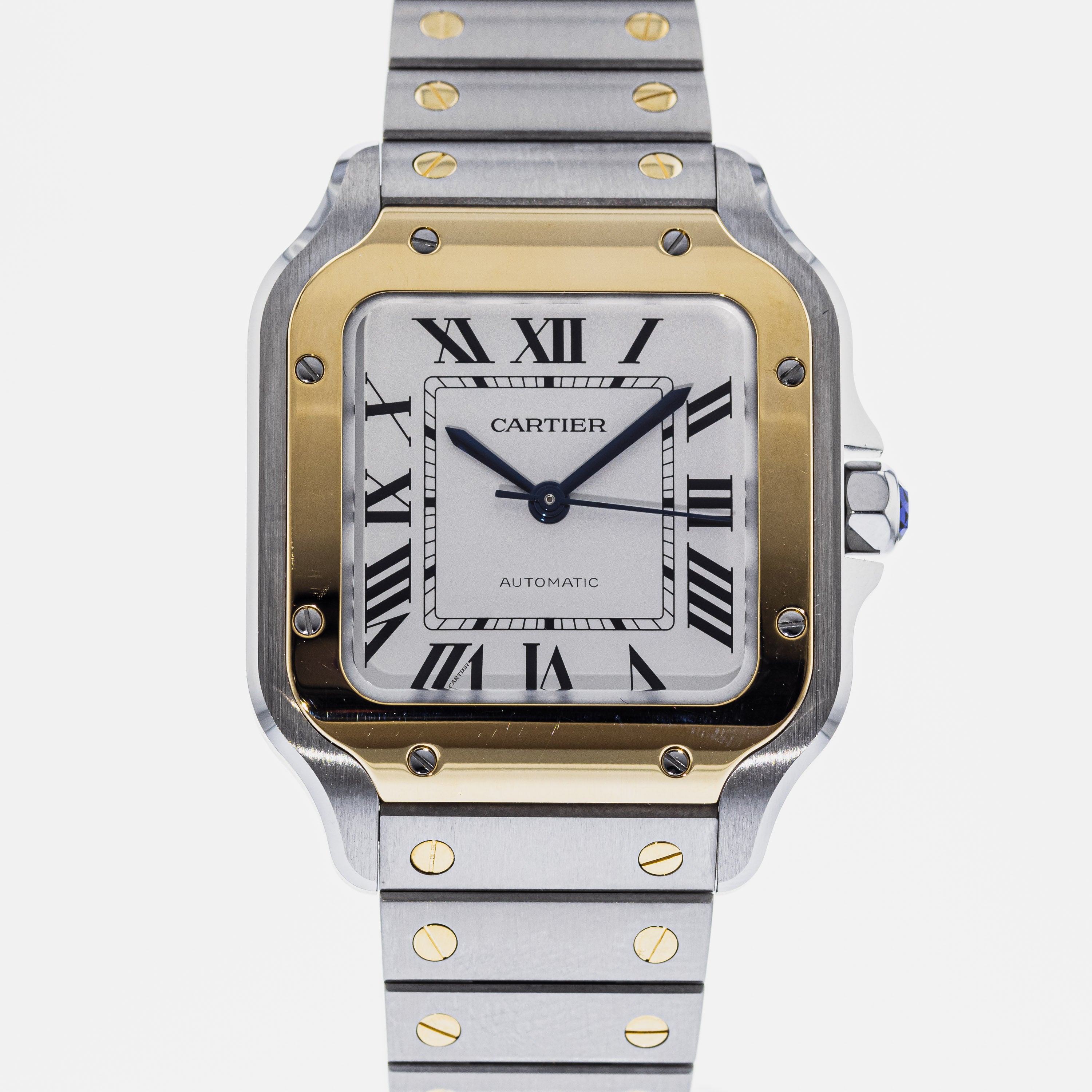 Authentic Used Cartier Santos de Cartier Medium W2SA0016 Watch (10-10 ...