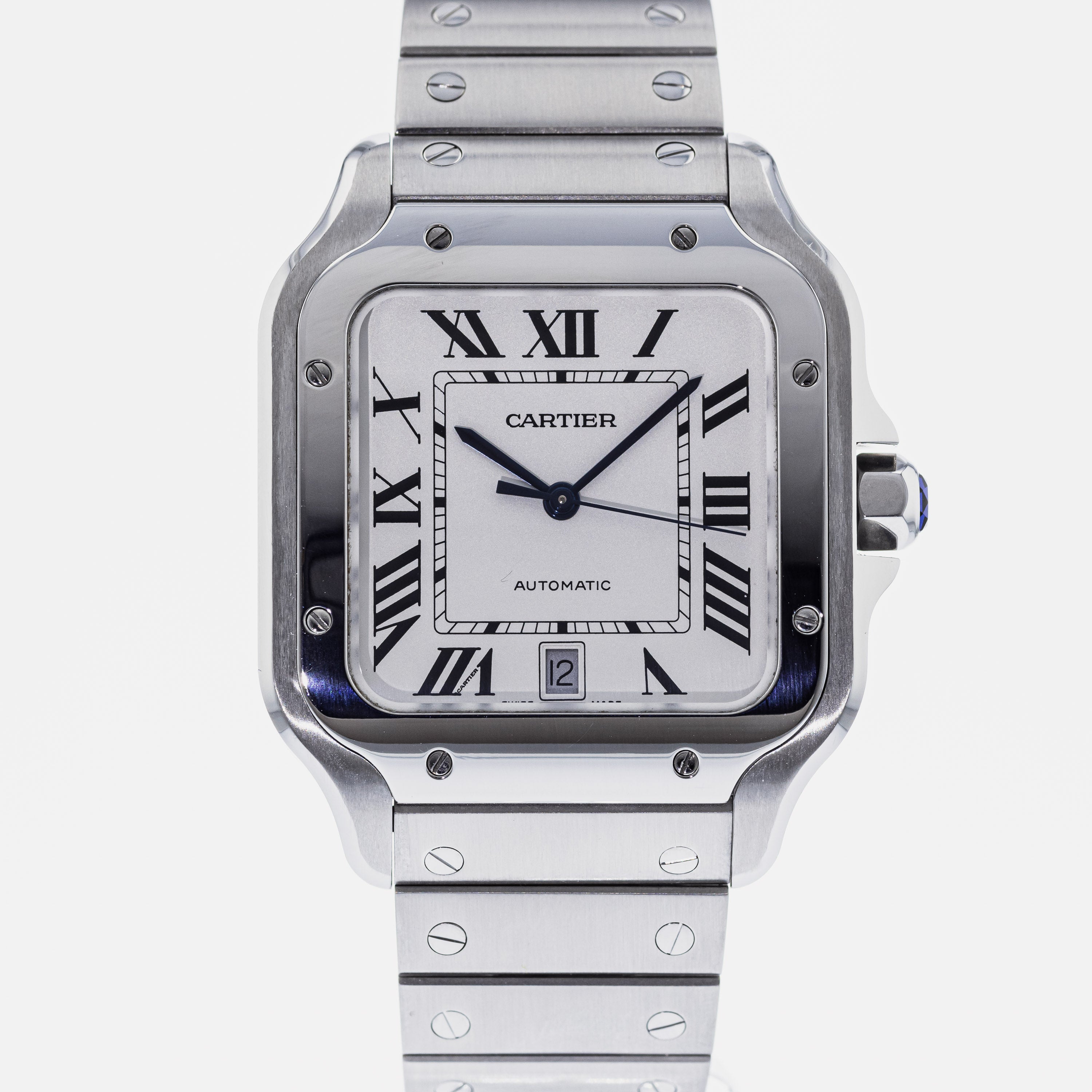 Authentic Used Cartier Santos de Cartier Large WSSA0018 Watch (10-10 ...