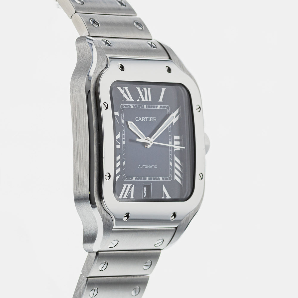 Authentic Used Cartier Santos de Cartier Large WSSA0030 Watch (10-10 ...