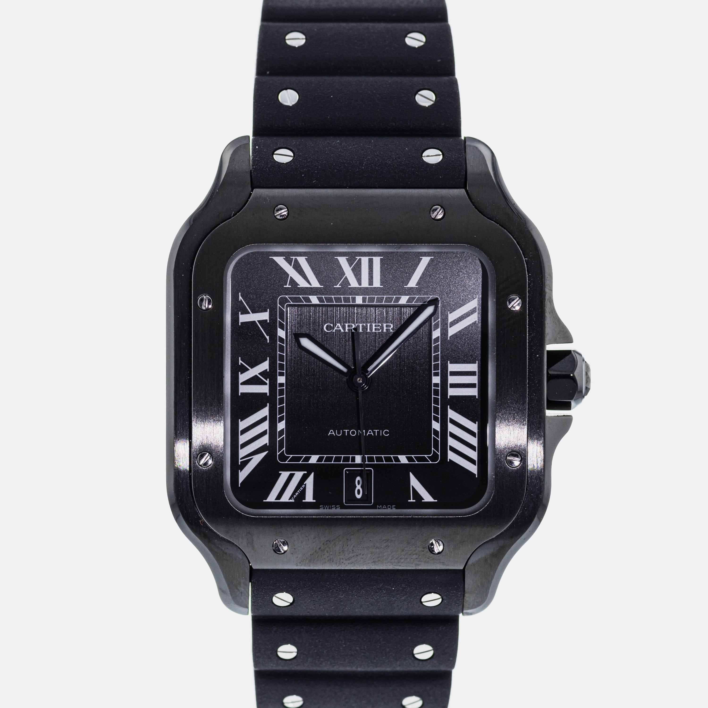 Authentic Used Cartier Santos de Cartier Large WSSA0039 Watch (10-10 ...
