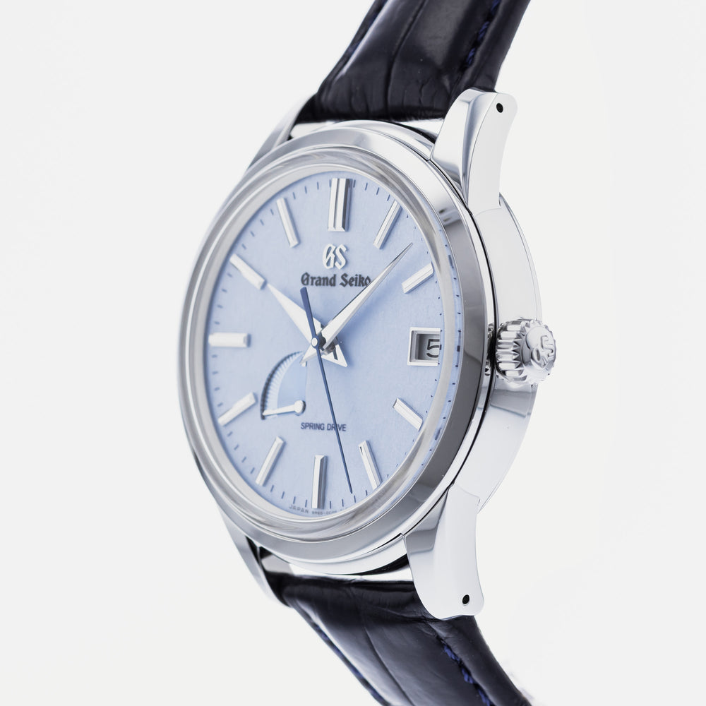 Authentic Used Grand Seiko Elegance Spring Drive Blue Snowflake SBGA407  Watch (10-10-GRS-PZF0AS)