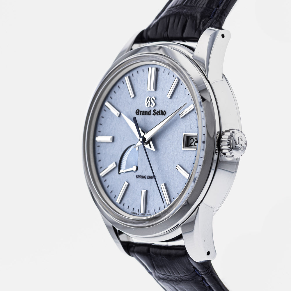 Authentic Used Grand Seiko Elegance Spring Drive Blue Snowflake SBGA407  Watch (10-10-GRS-T3KH8B)