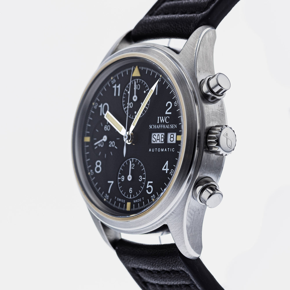 Authentic Used IWC Pilot Chronograph Italian IW3706-02 Watch (10-10-IWC ...