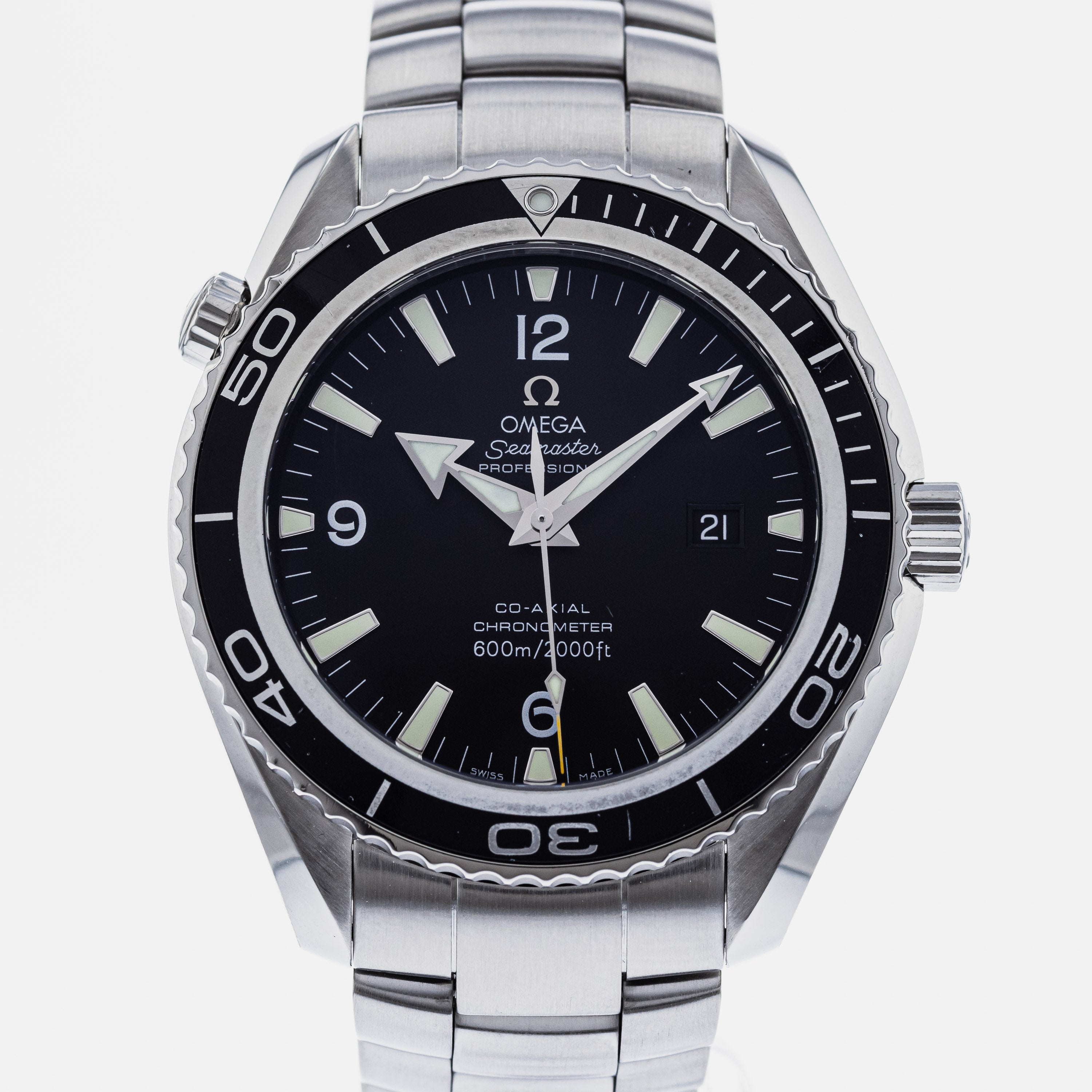 Authentic Used OMEGA Seamaster Planet Ocean 600M Co-Axial Big Size 2200 ...