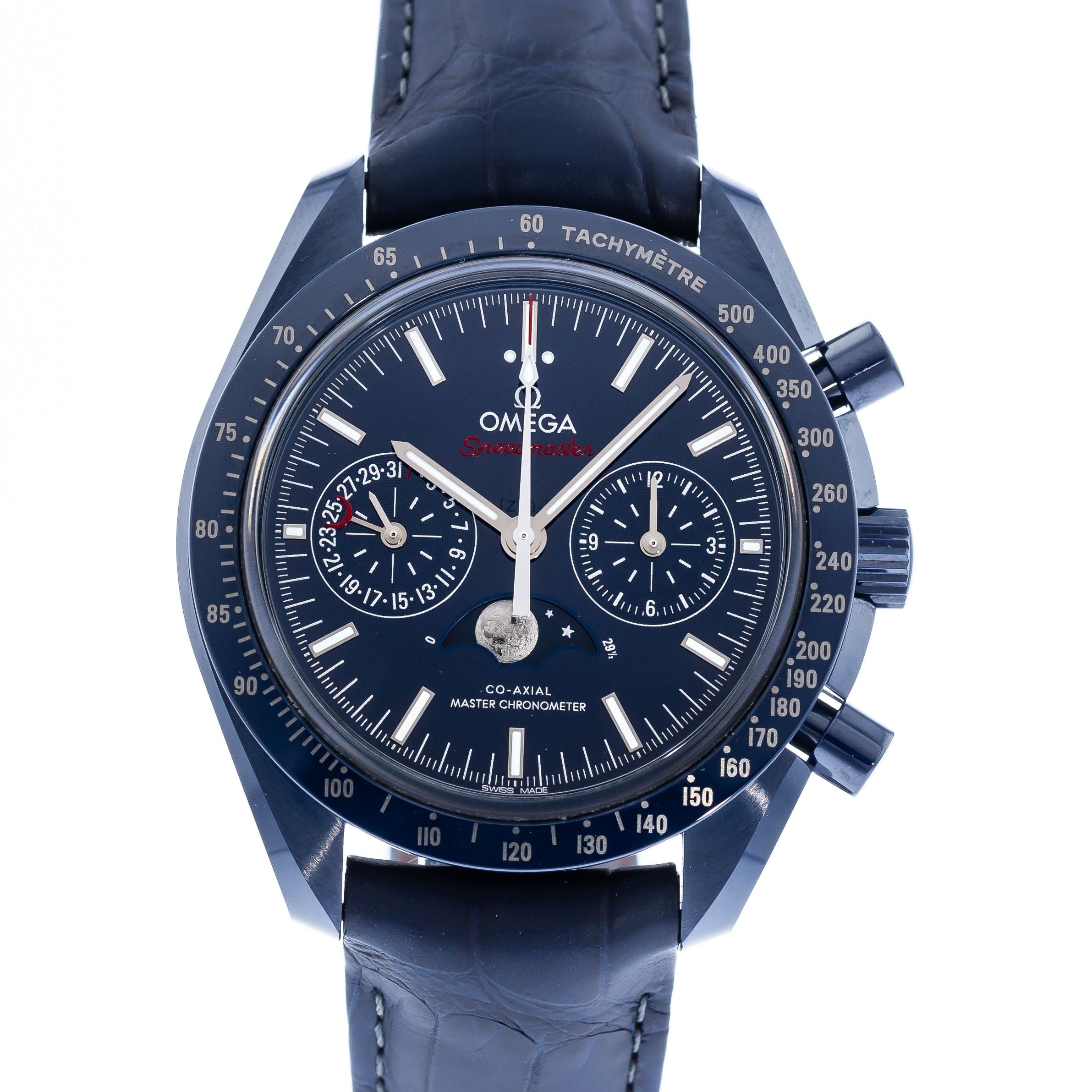 Authentic Used OMEGA Speedmaster Blue Side of the Moon Co-Axial ...