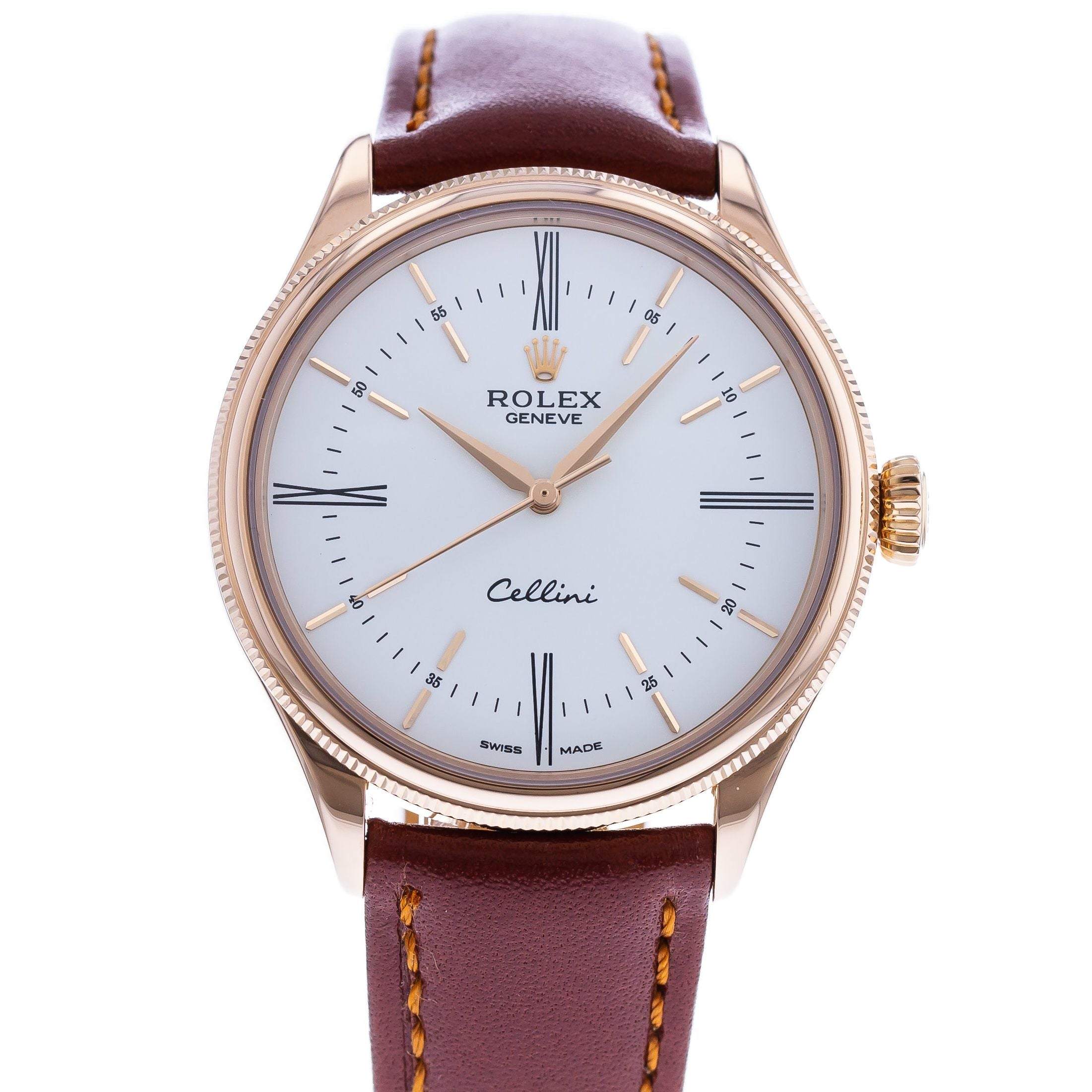 Authentic Used Rolex Cellini  Time 50505 Watch 10 10 ROL 