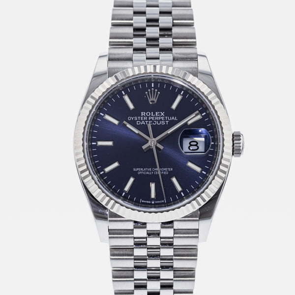 Buy Genuine Used Rolex Datejust 36 126234 Watch - Bright Blue