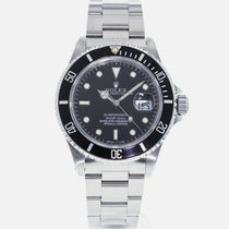 Pre Owned Rolex Submariner 16610 LV Black Dial - AllWatchMarket