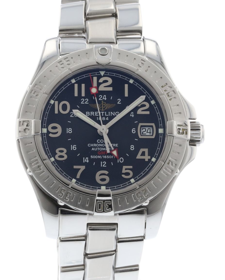 Authentic Used Breitling Colt GMT A32350 Watch (10-10-BRT-HM30XA)