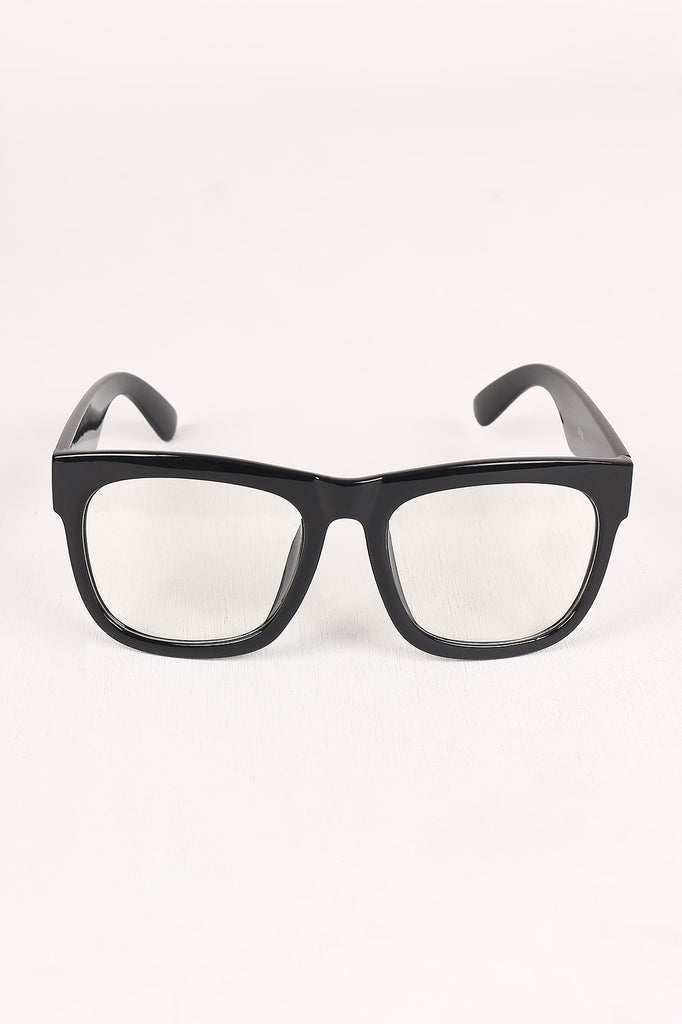 Thick Frame Clear Lenses Wayfarer 