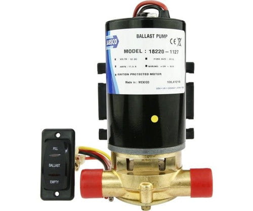 Jabsco Ballast Puppy Reversible Pump w/Rocker Switch (88lbs/min)