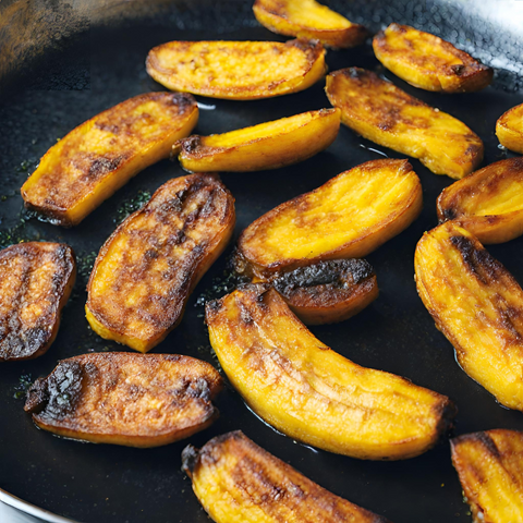 plantain fried in palm oil