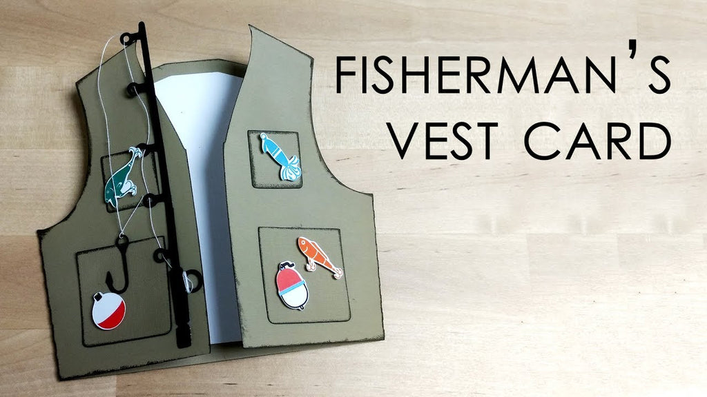 Tutorial + Template Fisherman's Vest Card Tutorial - Paper Chaser TO