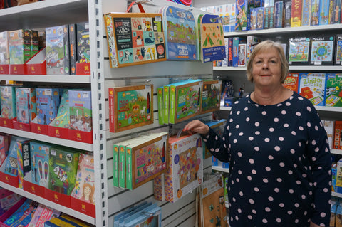 Owner of Torquay Toys, Jill Randall, in her Surf Coast children's toy shop