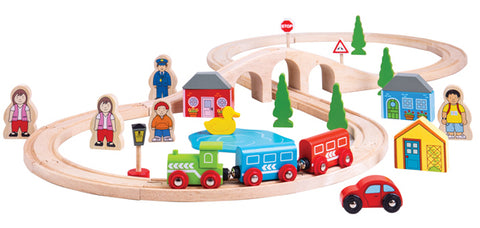 Bigjigs Rail Figure of 8 Train Set at Torquay Toys