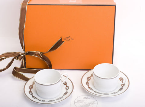 hermes tea cup set