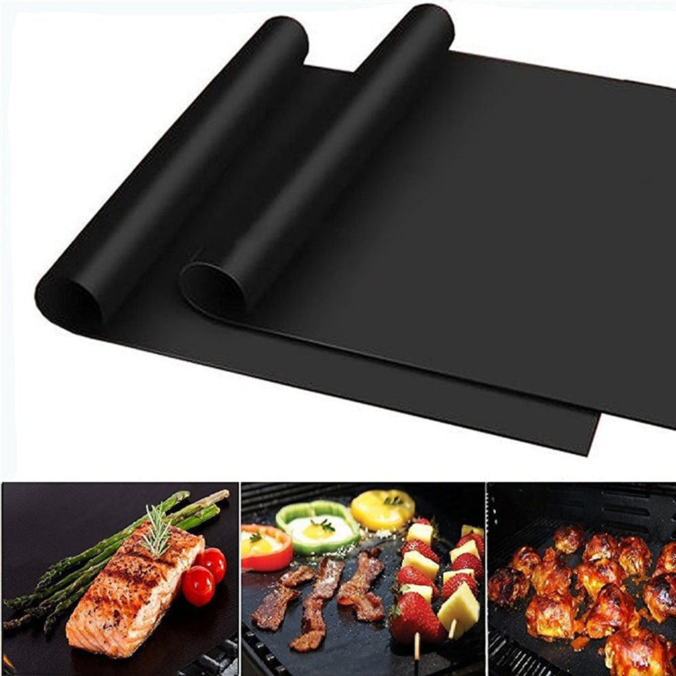 Teflon Non Stick Bbq Grill Mat Used For Cooking Or Grilling Heat