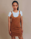 Autumn Feels Frayed Overall Dress