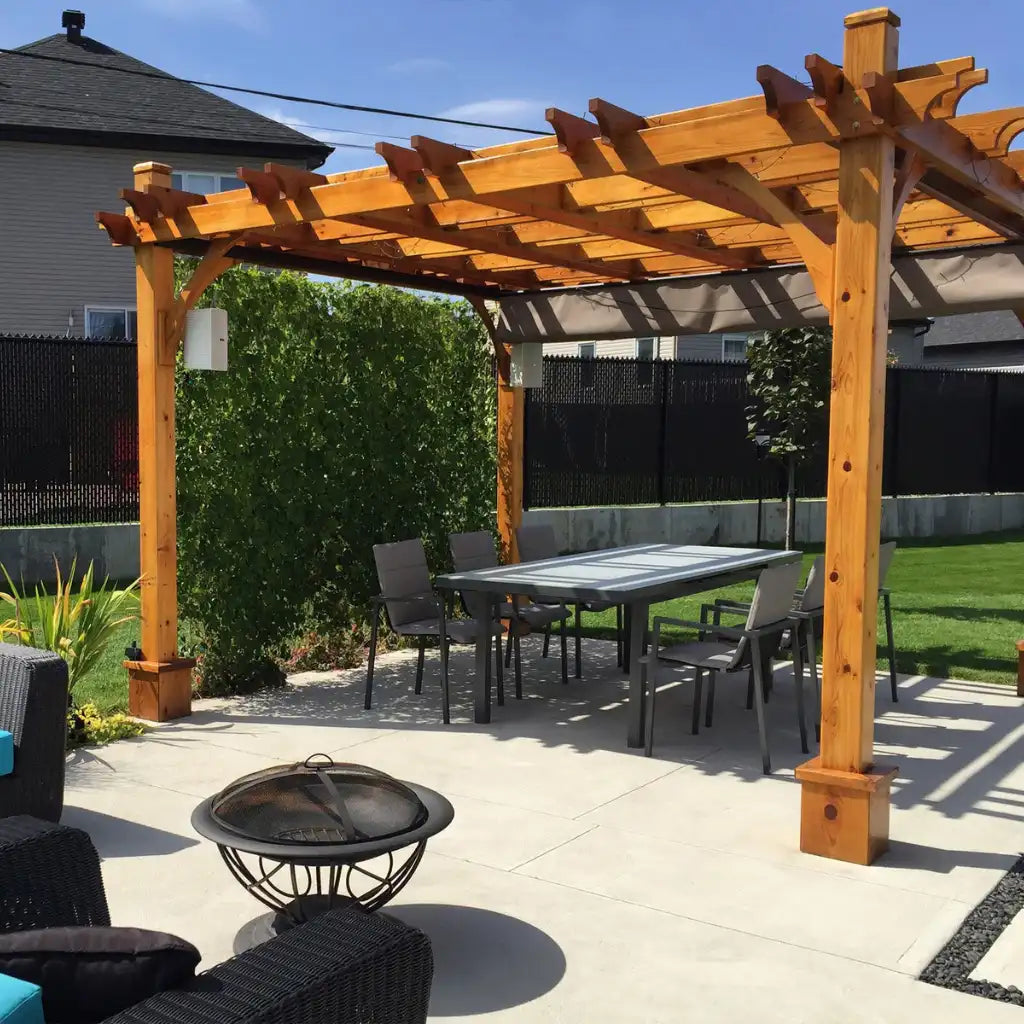 Outdoor Living Today 12x12 Pergola with Retractable Canopy