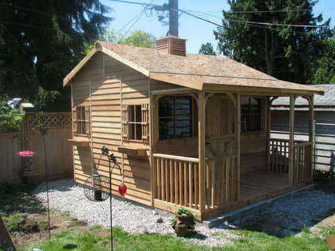 cedarshed ranchhouse OSB plywood roof