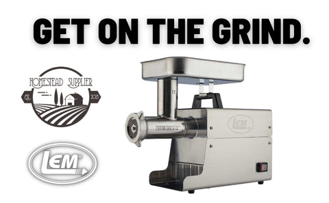 Lem #22 Big Bite Grinder, Stainless Steel