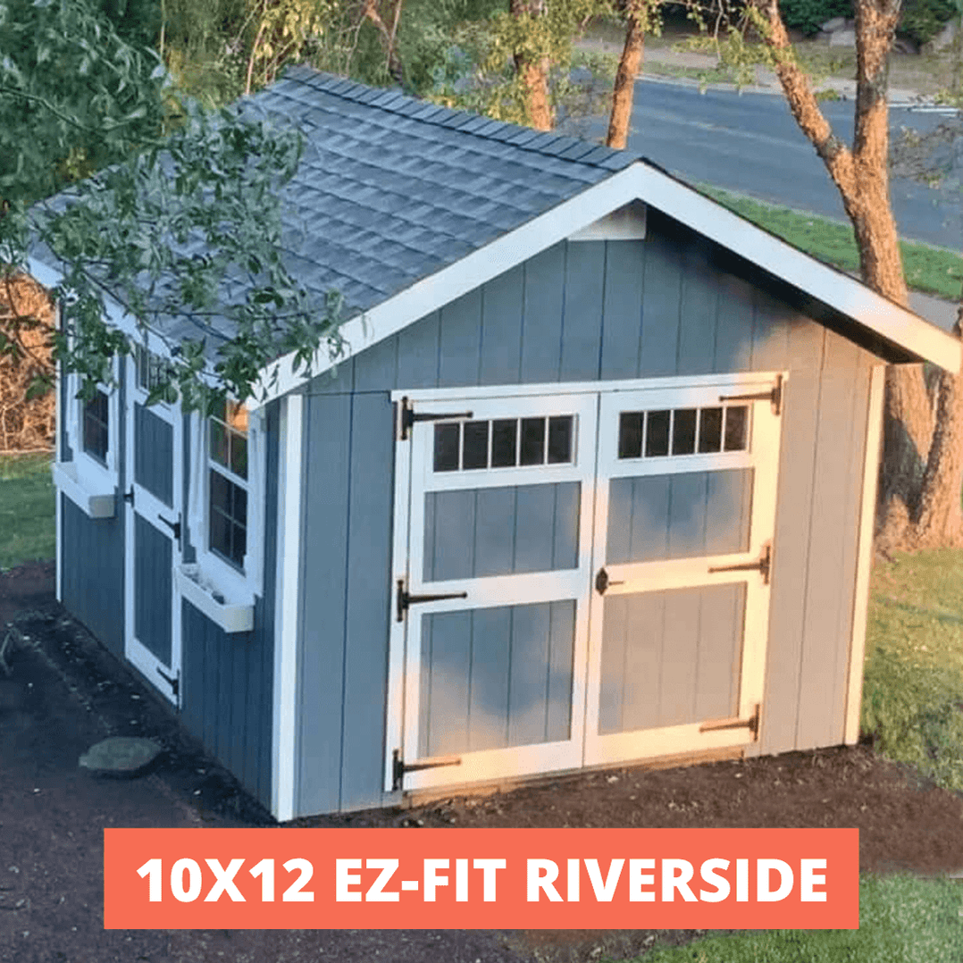 Outdoor Garden Sheds Ez Fit Riverside Shed Kit — Homestead Supplier