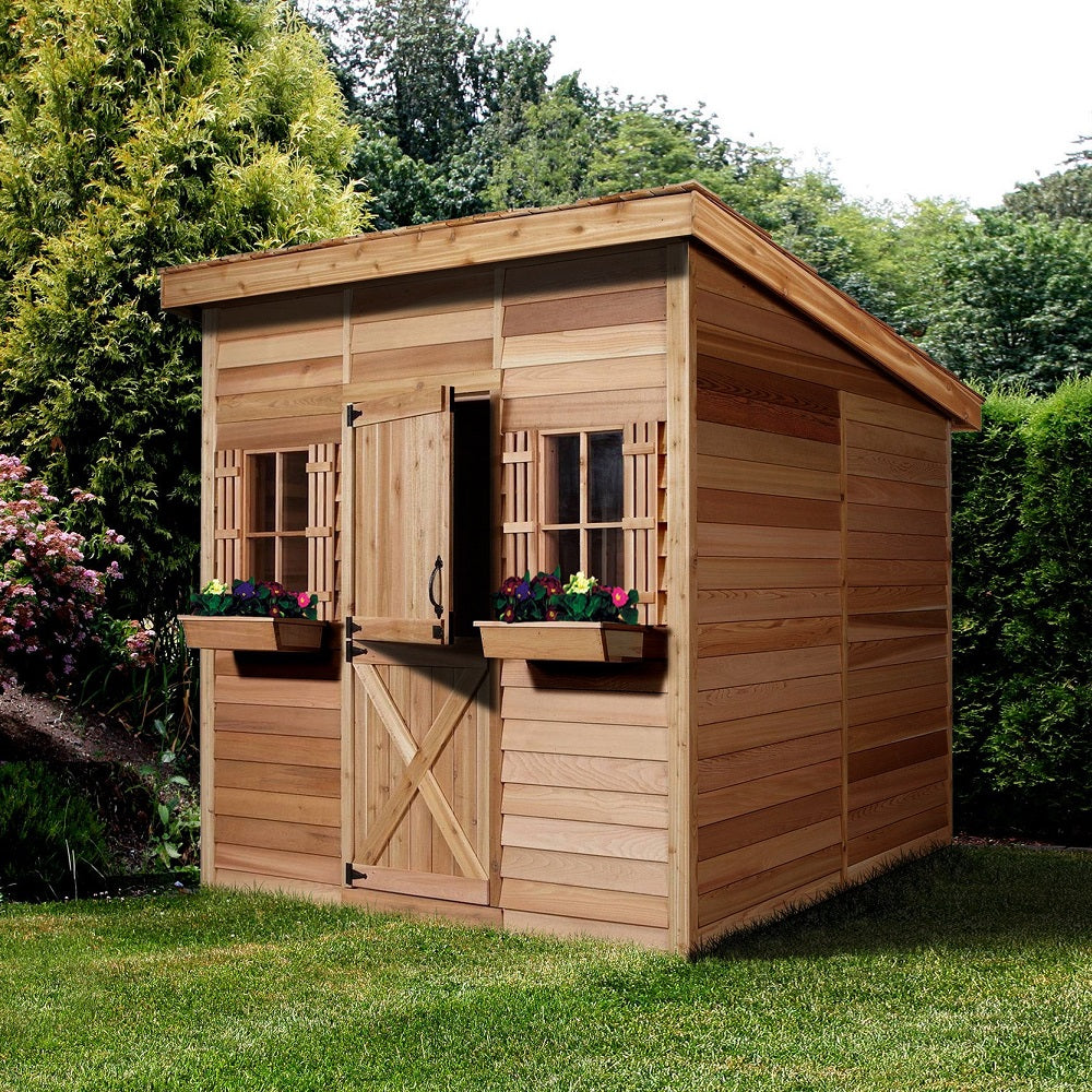 Cedarshed Lean to Shed Storage Prefab Studio Shed Kit - Homestead Supplier