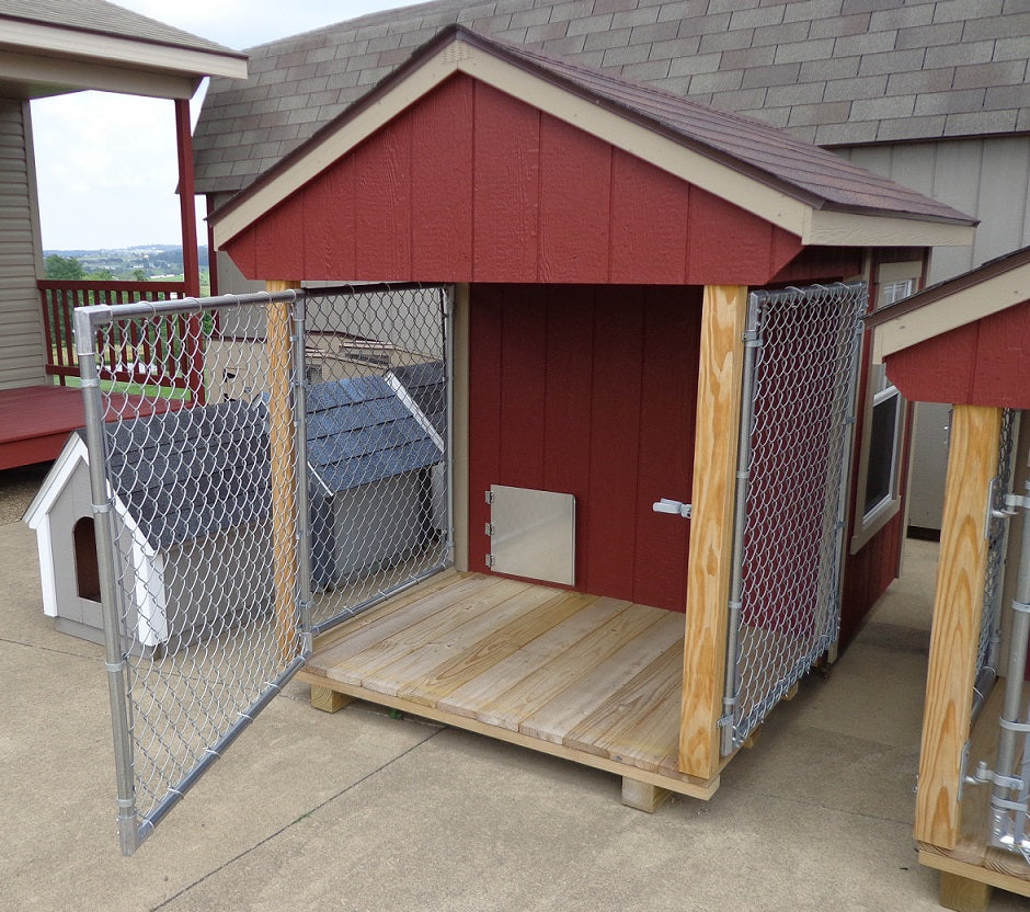 6 run dog kennel