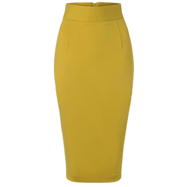 mustard gold skirt