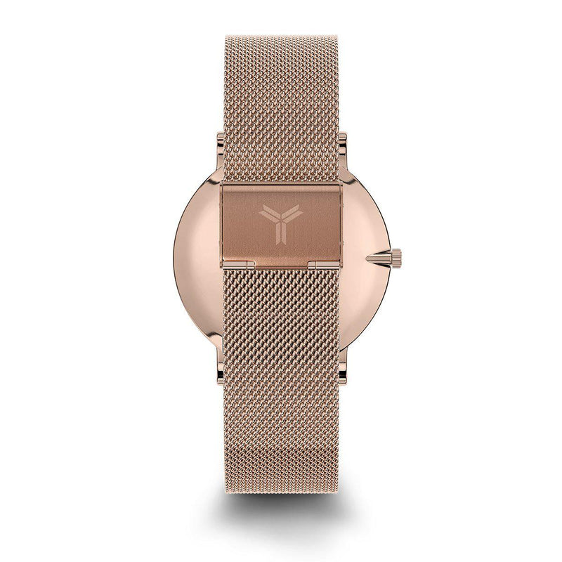 Wolfpoint Women's Watches | Hermosa | Rose Gold Mesh Band | Pink MOP