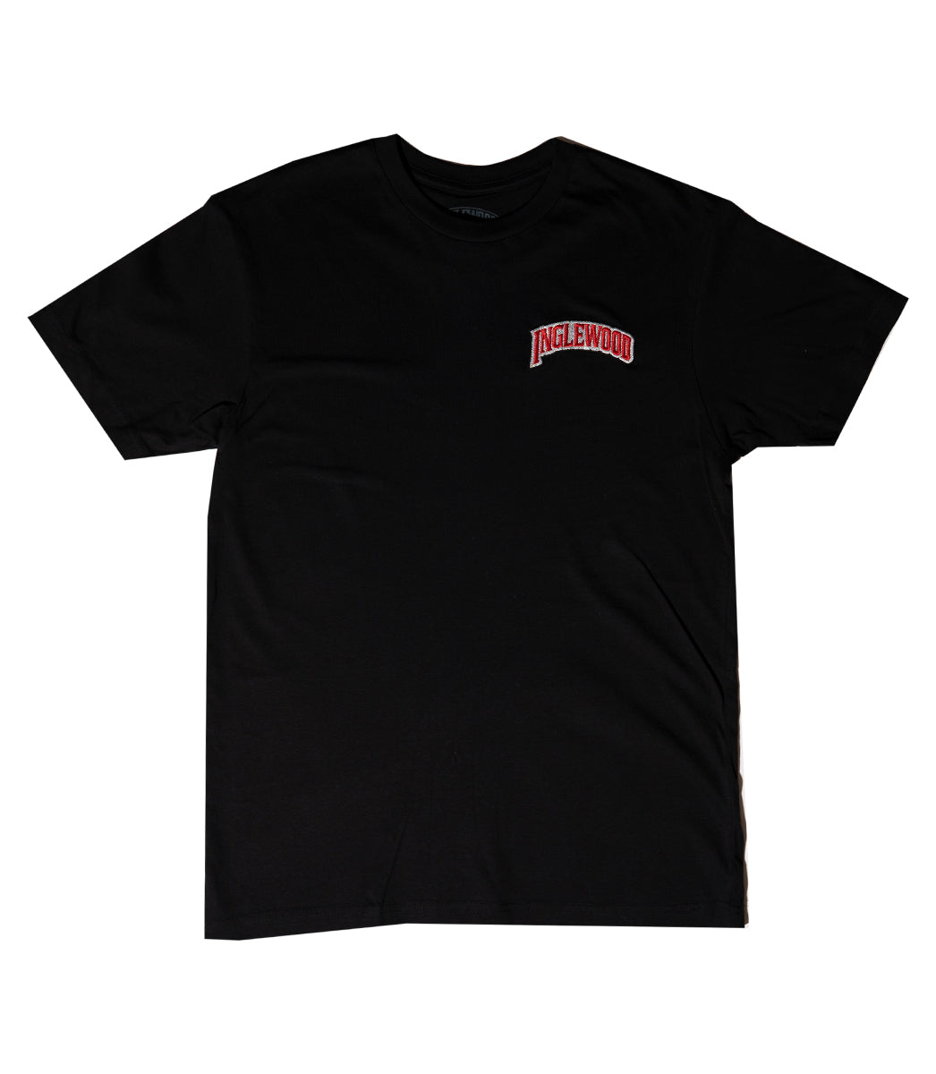 Embroidered Inglewood Tee Black - INGLEWOOD CLOTHING LINE