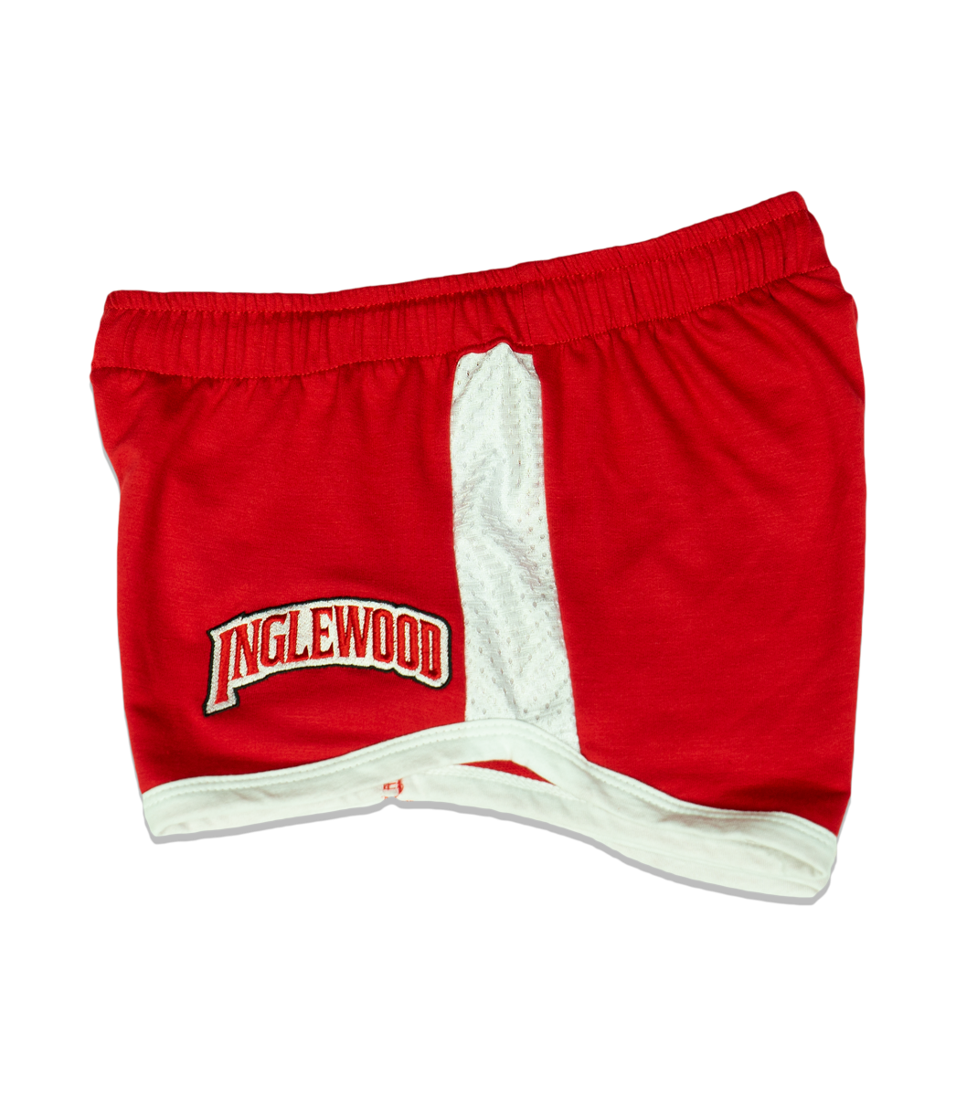 INGLEWOOD WOMENS SHORTS RED MESH - INGLEWOOD CLOTHING LINE