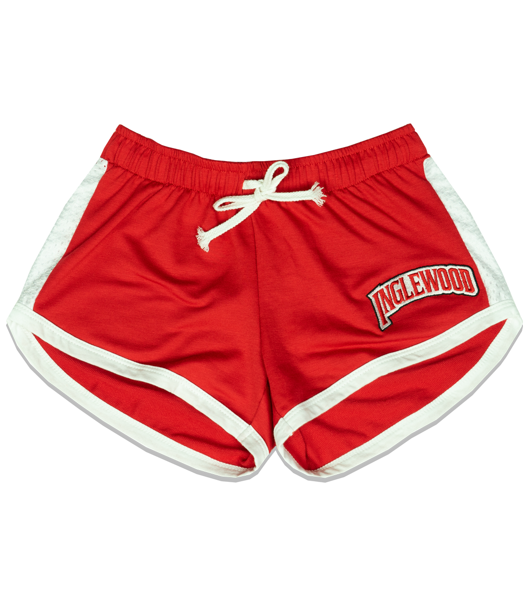 INGLEWOOD WOMENS SHORTS RED MESH - INGLEWOOD CLOTHING LINE