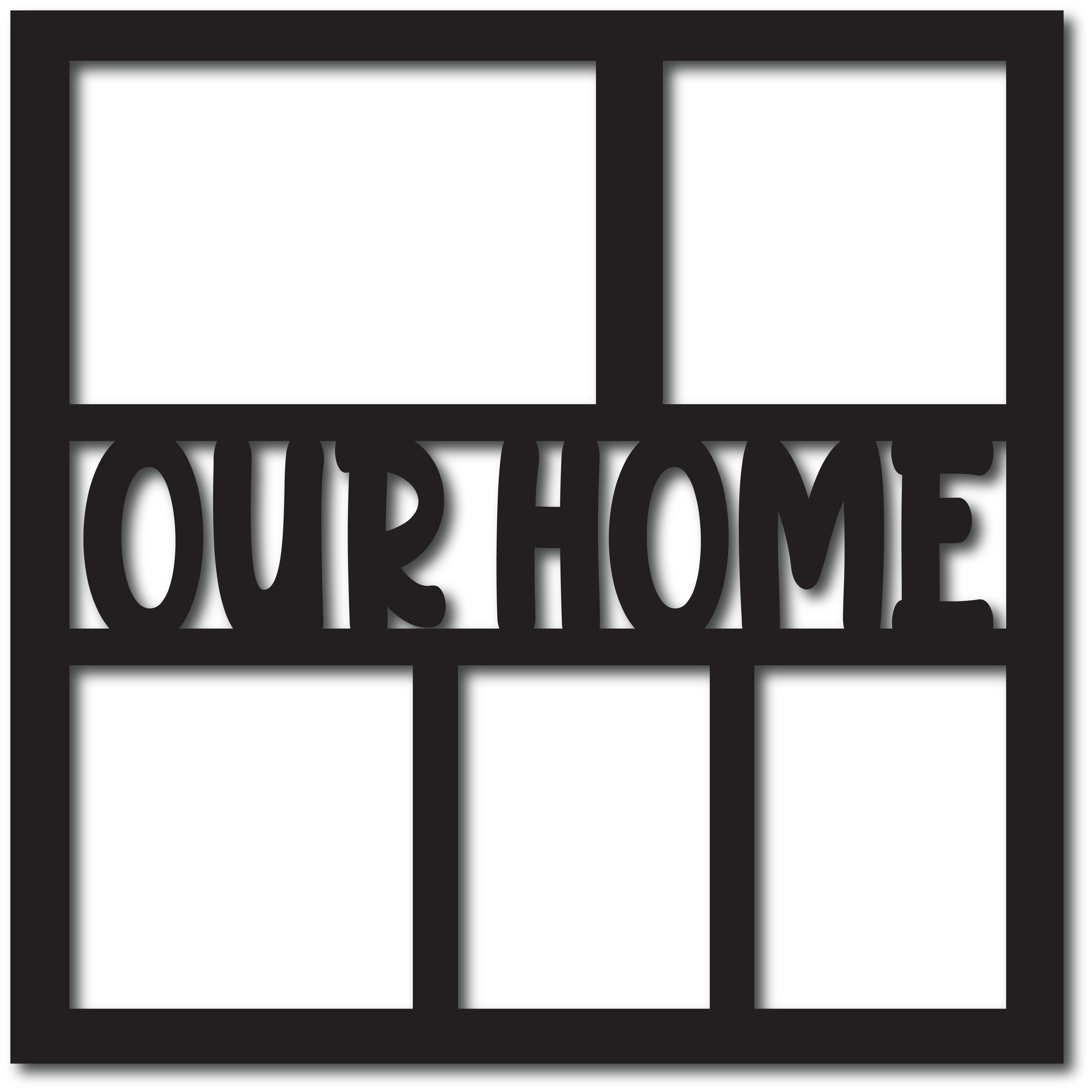 Our Home - 5 Frames - Digital Cut File - SVG - INSTANT DOWNLOAD