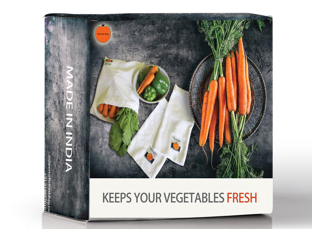 Download RefreshBag: Reusable Vegetable Produce Bags for Fridge and ...
