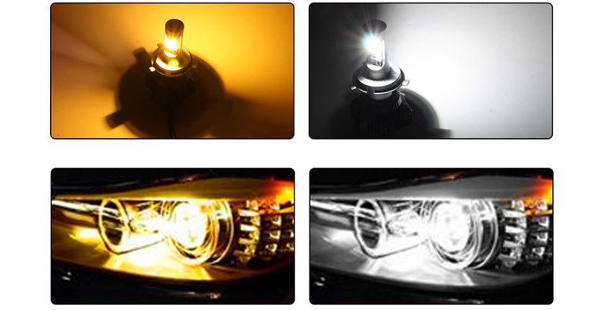 Why Do We Choose NOVSIGHT LED HEADLIGHT LIGHT BULBS DUAL COLOR WHITE & YELLOW 40W 8000LM?