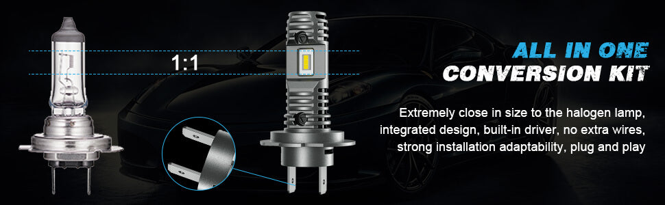 H7 bulbs measurement