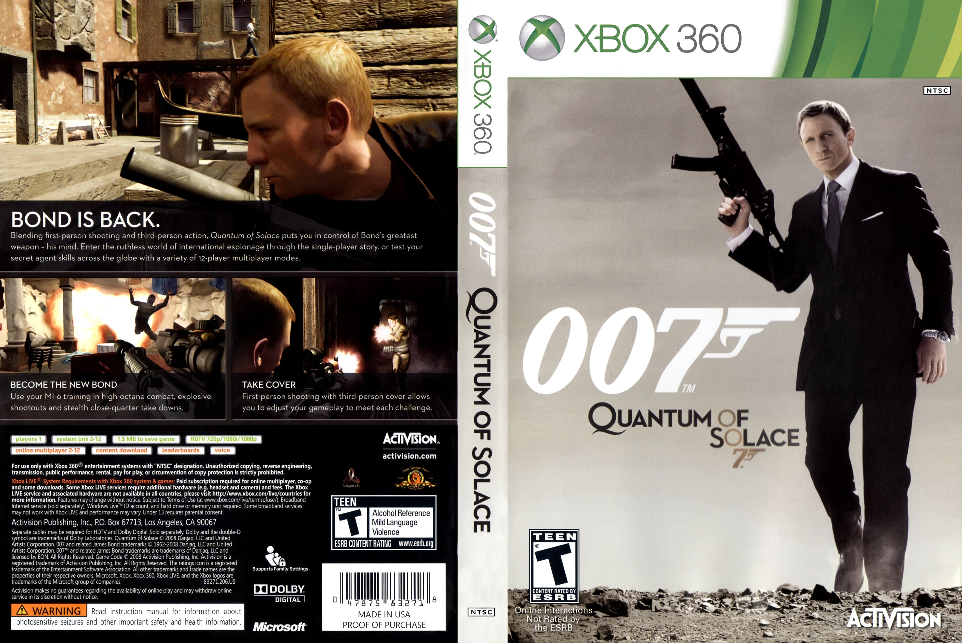 quantum of solace pc screen shot